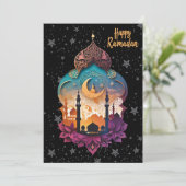 prettig Ramadan Feestdagenkaart (Staand voorkant)