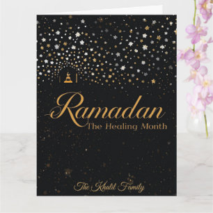 Prettig Ramadan Mubarak Ramadan Kareem Witte Mosli Kaart