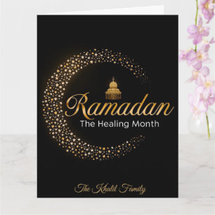 Prettig Ramadan Mubarak Ramadan Kareem Witte Mosli Kaart