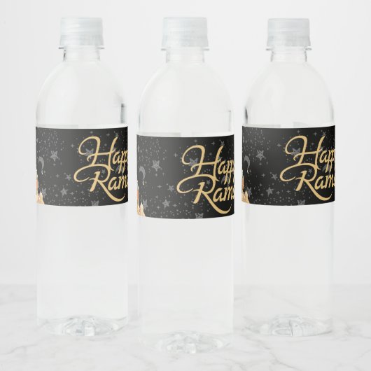 prettig Ramadan Waterfles Etiket (Flessen)