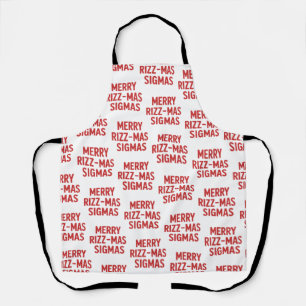 Prettig Rizz-Kerst Sigmas Snarky Kerst Grappig Schort