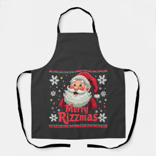 Prettig Rizzmas Kerstman Rizz Grappig Kerst Rizzle Schort