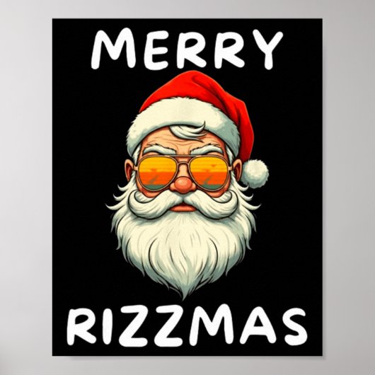 Prettig Rizzmas Kinderen Tiener School Grappig Ker Poster (Voorkant)