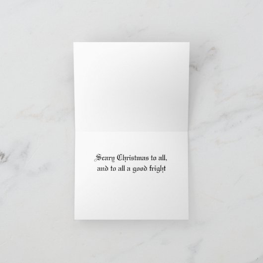 Prettig Schrikkelig Kerst Kaart (Binnen)