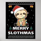 Prettig SloomKerstmis Grappige Sloom Kerstmis Pun Poster (Voorkant)