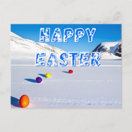 Prettig sneeuw Pasen Briefkaart