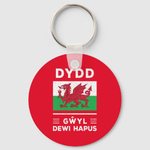 Prettig St David's Dag Happy St Davids Day 3 Sleutelhanger