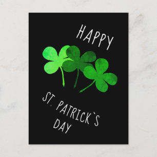 Prettig St. Patrick`s-dag Groene Shamrocks Briefkaart