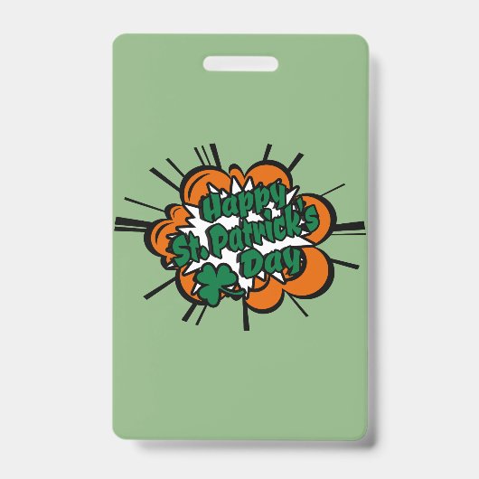 Prettig St. Patrick's Dag Badge (Voorzijde)