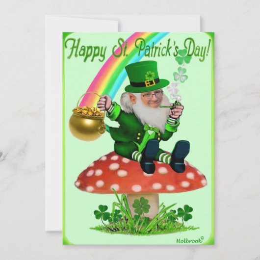 PRETTIG ST. PATRICKS DAG FEESTDAGENKAART (Voorkant)
