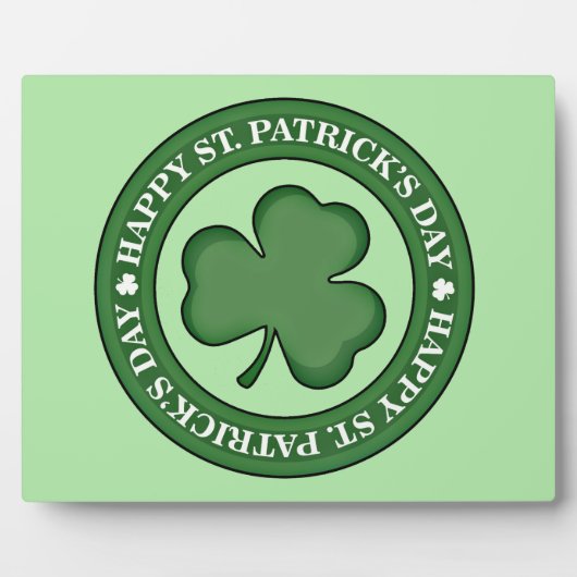 Prettig St. Patrick's Dag Fotoplaat (Voorkant)