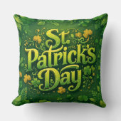 Prettig St. Patrick's Dag Kussen (Voorkant)