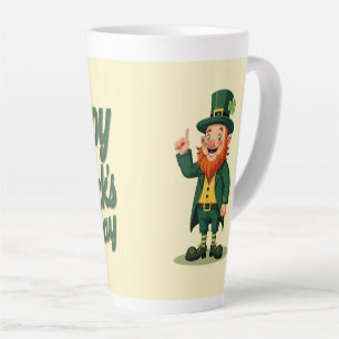 Prettig St. Patrick's Dag Schattige Kabouter Latte Mok