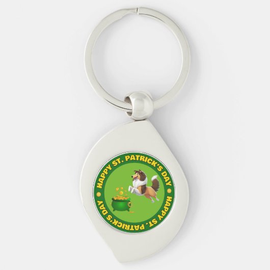 Prettig St. Patrick's Dag Sleutelhanger (Voorkant)
