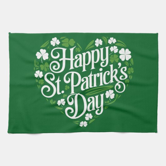 Prettig St. Patrick's Dag  Theedoek (Horizontaal)