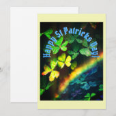 Prettig St. Patrick's Day Feestdagenkaart (Voorkant / Achterkant)