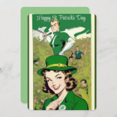 Prettig St. Patrick's Day  Feestdagenkaart (Voorkant / Achterkant)