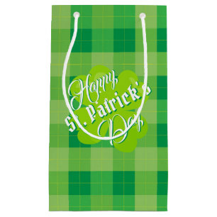 Prettig St. Patrick's Day Groene Tartan Geluks Kla Klein Cadeauzakje