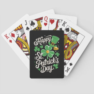 Prettig St Patrick's Day Iers erfgoed St Patty's Pokerkaarten