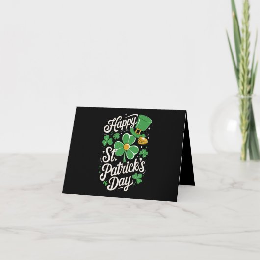 Prettig St. Patrick's Day Ierse Erfenis St. Patty' Kaart (Voorkant)