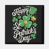 Prettig St Patrick's Day Ierse Erfgoed St Patty's  Magneet (Voorkant)