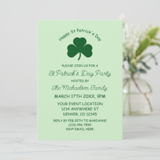 Prettig St Patrick's Day Kaart (Staand voorkant)