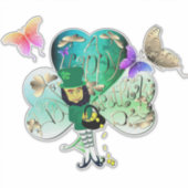 "Prettig St. Patrick's Day" Kabouter Sticker (Voorkant)