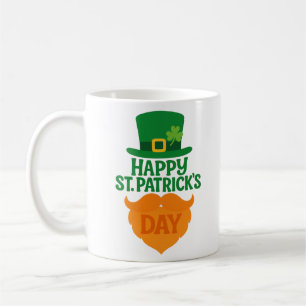 Prettig St. Patrick's Day Kabouterbaard en -hoed Koffiemok