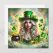 Prettig St. Patrick's Day kerstkaart (Voorkant / Achterkant)