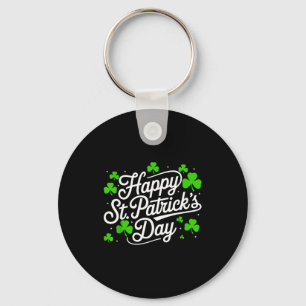 Prettig St. Patrick's Day klaver Iers grappig mann Sleutelhanger