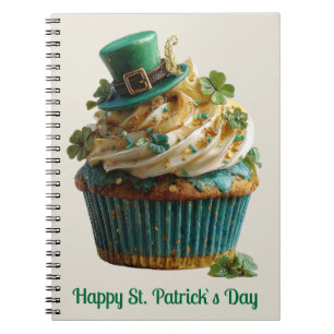 Prettig St. Patrick's Day Lucky Cupcake Notitieboek