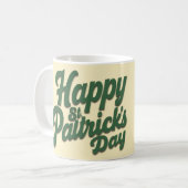 Prettig St. Patrick's Day Schattige Kabouter Koffiemok (Voorkant links)