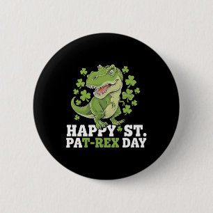Prettig St. Patrick's Day T-rex en shamrocks St. P Ronde Button 5,7 Cm