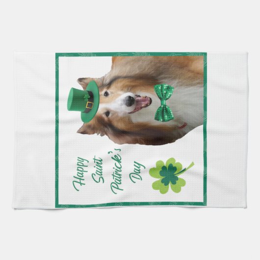 Prettig St. Patrick's Day Theedoek (Horizontaal)