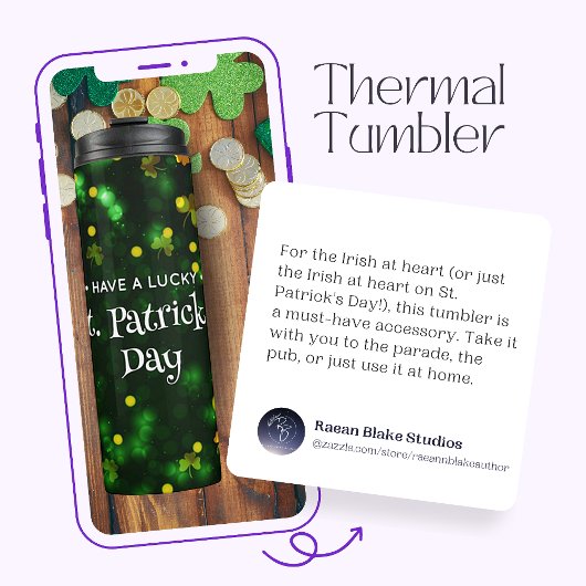 "Prettig St. Patrick's Day" thermische mok