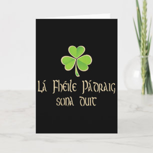 Prettig St. Patrick's Day Toe In Het Iers - A Kaart