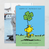 Prettig St. Patrick's Day Woodstock Feestdagenkaart (Voorkant / Achterkant)