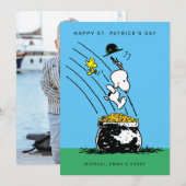 Prettig St. Patrick's Day Woodstock Feestdagenkaart (Voorkant / Achterkant)