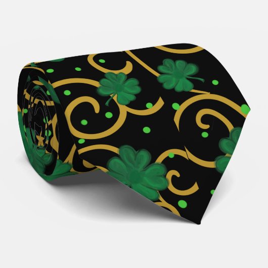 Prettig St. Patricksdag Stropdas (Opgerold)