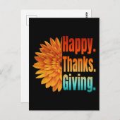 Prettig Thanksgiving Briefkaart (Voorkant / Achterkant)