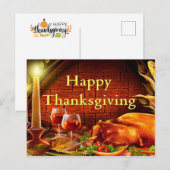 Prettig Thanksgiving Day Briefkaart (Voorkant / Achterkant)