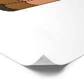 Prettig Thanksgiving Day Kalkoen Dankbare Feestdag Poster (Hoek)