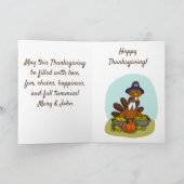 Prettig Thanksgiving-feest Bedankkaart (Binnen)