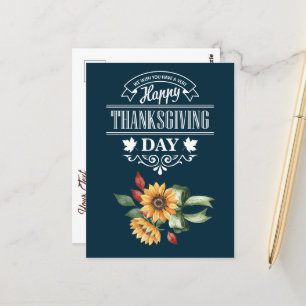 Prettig Thanksgiving feest Briefkaart