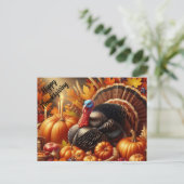 Prettig Thanksgiving Feestdagenkaart (Staand voorkant)