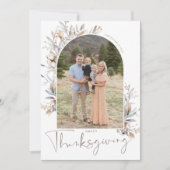 Prettig Thanksgiving Foto Kaart (Voorkant)