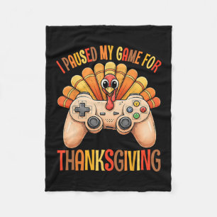 Prettig Thanksgiving Gamen Herfst Kalkoen Gamer Jo Fleece Deken