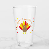 Prettig Thanksgiving Glas (Voorkant)