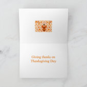 Prettig Thanksgiving Groet Kaart (Binnen)