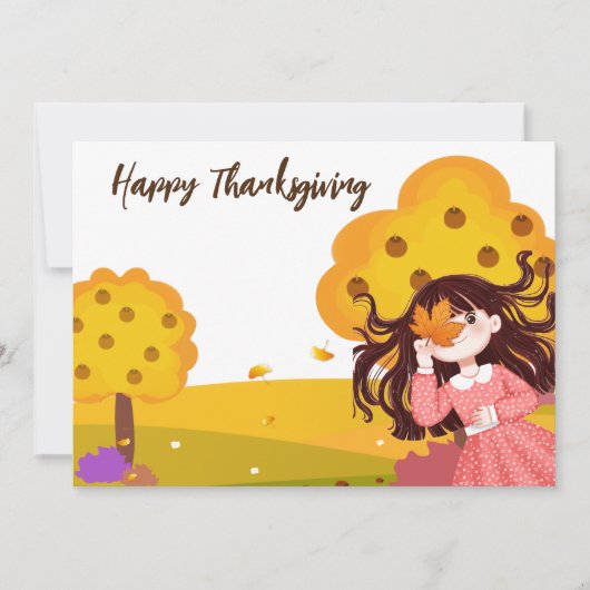 Prettig Thanksgiving Kaart (Voorkant)